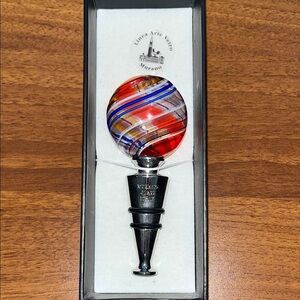 MURANO GLASS WINE BOTTLE STOPPER